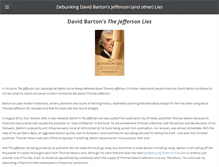 Tablet Screenshot of debunkingbarton.com